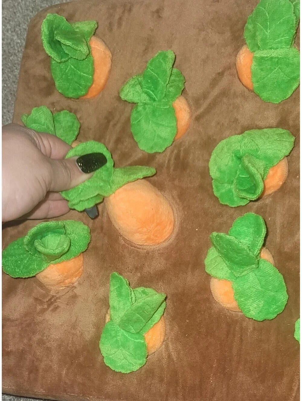 HARVEST HAPPINESS CARROT FARM INTERACTIVE BURROW DOG TOY
